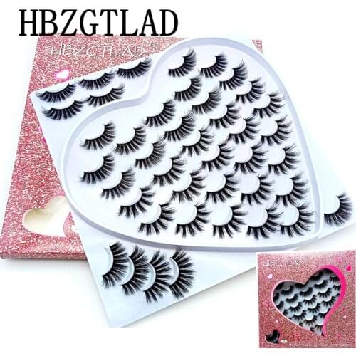 5/21 Pairs 3D Mink lashes Dramatic Volume false Eyelashes Natural/Thick Long fake EyeLashes Wispy Makeup Beauty Extension Tools