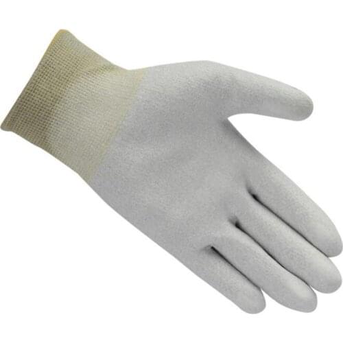 8" ESD Anti static Gloves 48-130 Electronic Working Gloves PU Insulation Coating Finger Protector Gloves Phone Repair Tools
