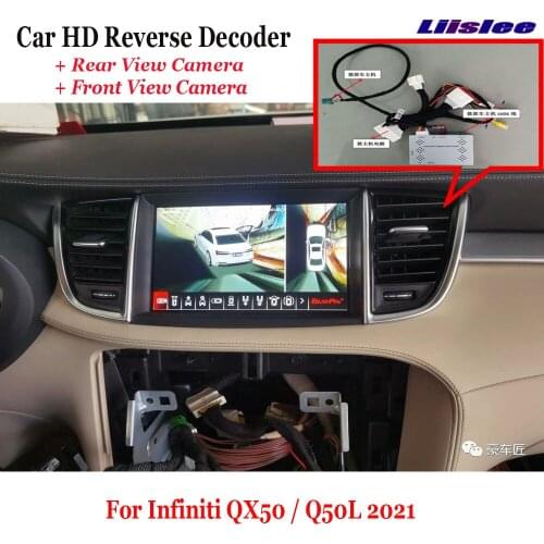 Car Rear View Camera For Infiniti QX50 / Q50L 2021 Original Monitor Interface Reverse Decoder Module