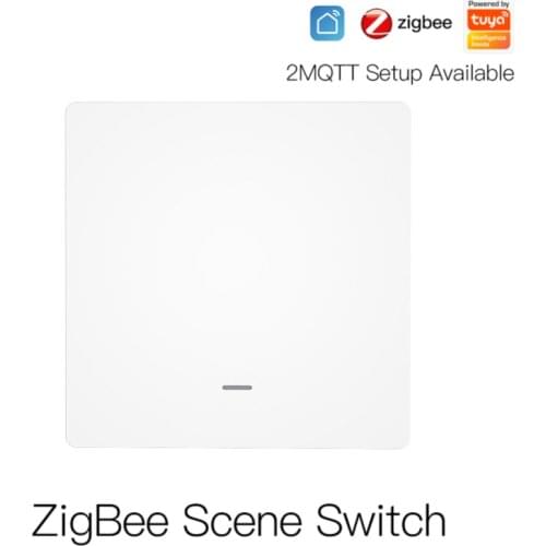 1-20pcs Tuya ZigBee 1-3 Gang Wireless Scene Switch Push Button Controller Battery Powered APP Smart Life Smart Home Switches