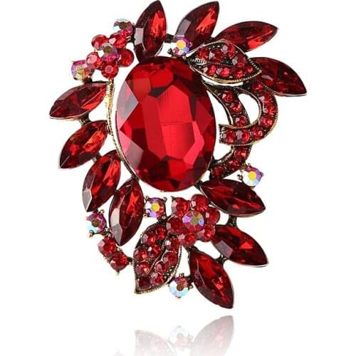 Beadsland Alloy Inlaid Rhinestone Brooch Design Fashionable High-end Clothing Accessories Pin Woman Gift BR0024
