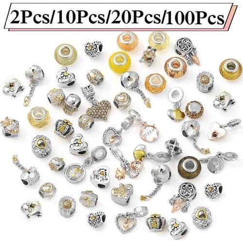 Special Offer Random Shipments Beads Pendant DIY Charm Necklaces Bracelets For Women Men Jewelry Making Wholesale 100Pcs/50Pcs