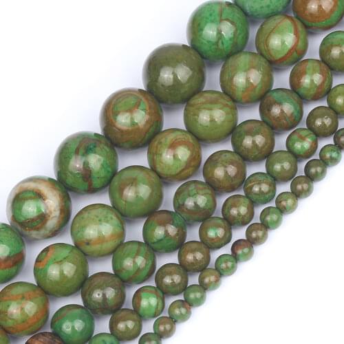 Natural Stone Beads Phoenix Jades Round Loose Beads for Jewelry Making DIY Bracelets 15'' 4mm 6mm 8mm 10mm 12mm