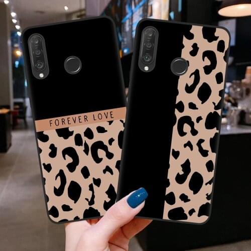 Phone Cases For Huawei P20 P30 P40 Lite E Pro Honor 10 20 30 Lite Pro10i 30i 8C 8X 9X Pro 10X Lite Cover Leopard Print TPU Shell