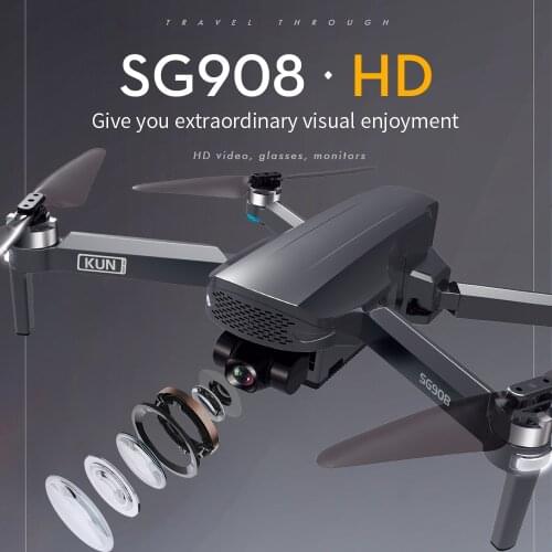 New SG908 4K HD Camera Drone 3 Axis Gimbal Stabilizer 5G Wifi GPS Brushless Motor Image Transmission 1200M Four Axis Aircraft