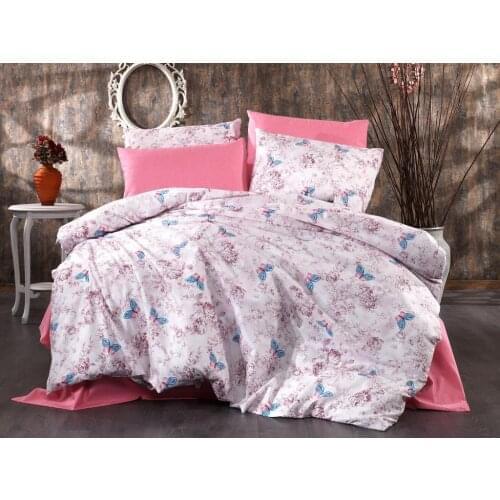Land Of dowry Nare Double Personality Duvet cover set Pink