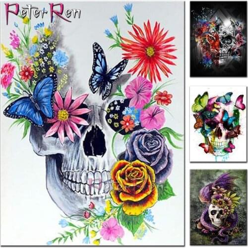 Hotsell Diamond Painting Cross Stitch Beauty Sex Diamond Embroidery Skull flower 5d Mosaic Pictures Rhinestone Crafts Needlework