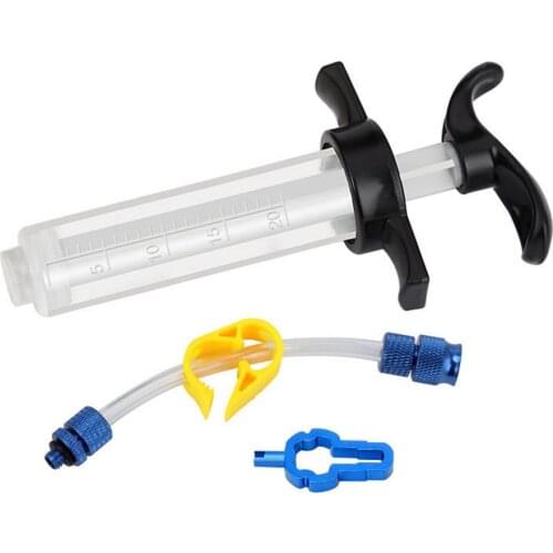 Bicycle Tubeless Tire Liquid Injection Tool Bike Tire Tubeless Sealant Injector 67X135mm Syringe Rubber Hose Kit For MTB Bicycle