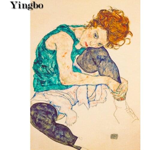 5D diy diamond Paintings Body painting outline sketch drawing diamond mosaic kit diamond embroidery full square round drill