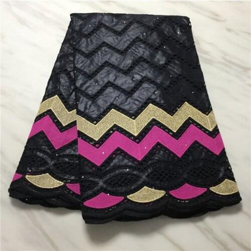 Bazan Ridge Lace Fabric African Lace Fabric 2021 High Quality Embroidery Nigeria Swiss Lace Fabric Clothes PL71265