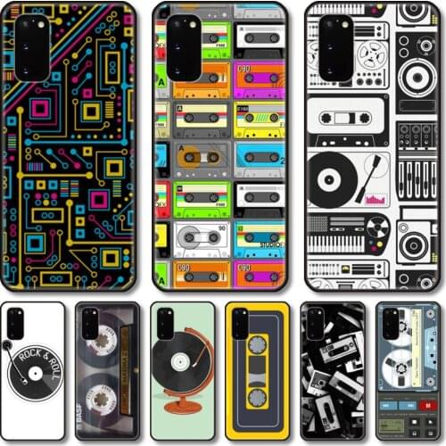 Tapes old vedio Phone Case For Samsung Galaxy Note S21 20 10 9 E Lite UW Ultra 5G PRO Black Shell Cover