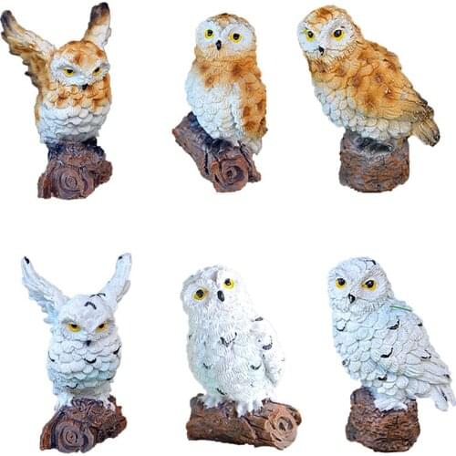 Hot Selling Gardening Micro-Landscape Mini Simulated Owl Small Ornaments