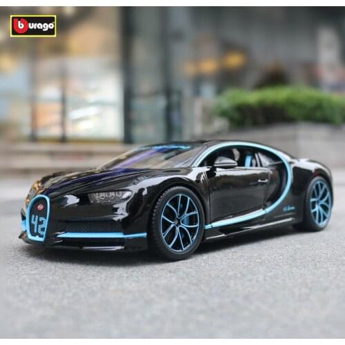 Bburago 1:18 Bugatti 42 seconds record car model simulation car decoration collection gift toy Die casting model boy toy