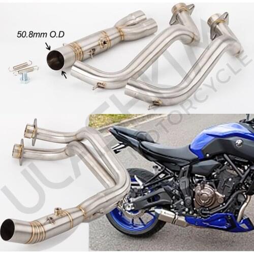 MT07 Motorcycle Exhaust Muffler Modified Front Pipe Slip-On Muffler Exhaust For MT-07 2014 2015 2016 2019 2019 FZ07 XSR700