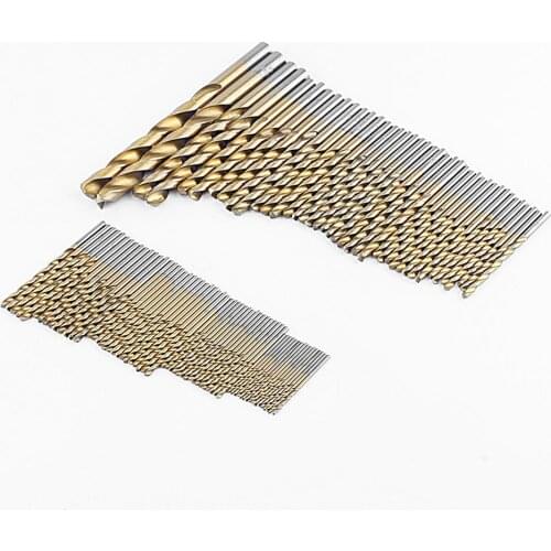 99PCS HSS Titanium CoatedTwist Drill Bit Metal High Speed Steel Drill Saw Bit Set Tool 1.5-10mm Aluminum HSS Drill Bit Set