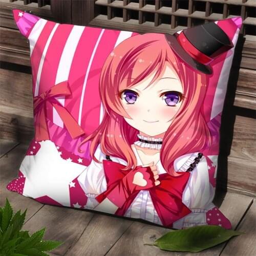 Hobby Express Dakimakura Cushion Square Pillow Cover Love Live Japanese Anime Case SPC57