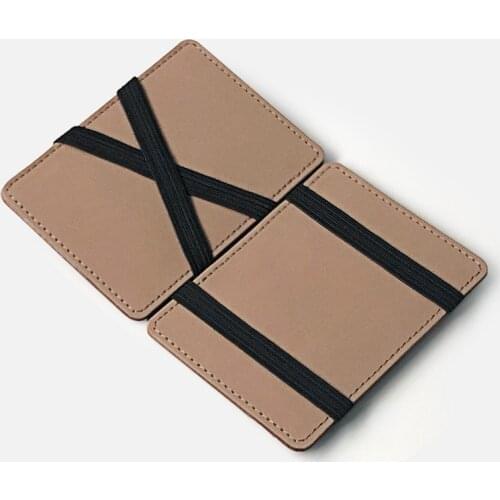 New Men Wallet Small Size Magic Band Solid Color Card Holder Coin Purse SCI88