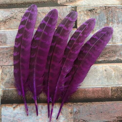 Wholesale 10Pcs Beautiful Purple 10-15cm/4-6inches Natural Pheasant Feathers DIY Jewelry Christmas Holiday Decoration