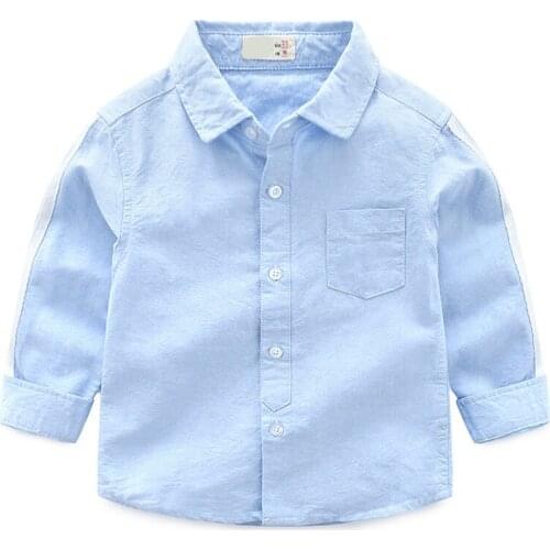 2021 New Arrival Enfant Boys Girls Shirts Cotton Children Clothes Long Sleeve Classic Cartoon dog Kids Blouses Boys Shirt 2-6y