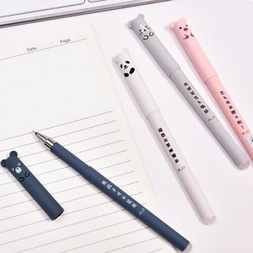 4Pcs Erasable Cute Pen 0.35mm Gel Pen Office Supplies Student Removed Friction School Writing Stationery Gel Ink Pen For Office