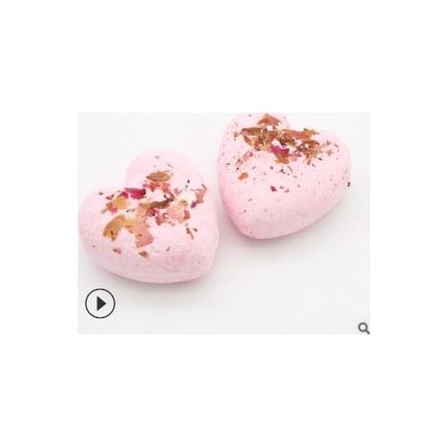 Heart 30pcs/lot Natural Rose Dried Flower Essential Oil Bath Salts Bubble Moisturizing Explosive Bath Supplies Skin Care HA453
