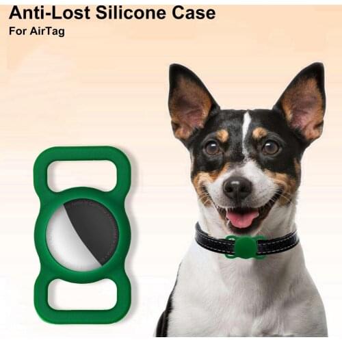 Anti-Lost Silicone Case For AirTag Washable Silicone Material Protective Skin Sleeve Cover Pet Tracker For Airtag Apple Tracker