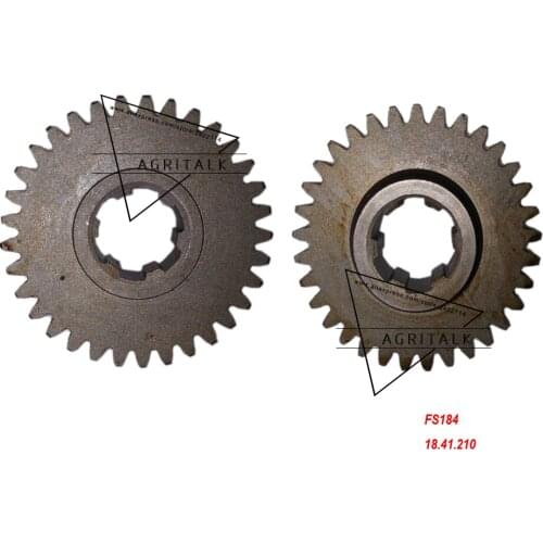 The driving gear (1000rpm) for PTO with part number: 18.41.210 for Fengshou Estate FS180-3 / FS184 with engine