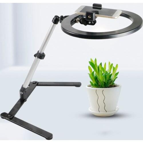 Dimmable LED Selfie Ring Light With Mobile Phone Clip Holder Stand Photography Lighting For Photo Studio Live Tiktok Ringlights