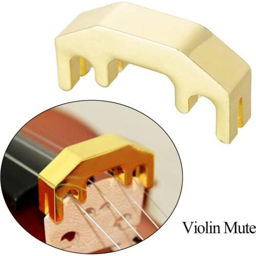 1/2 3/4 4/4 String Instrument Professional Violin Mute Silencer Metal Silencer Keep Sound Stable Acoustic Violin Accessories