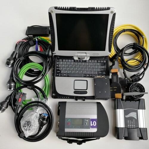 2in1 Auto Diagnosis Tools MB Star C4 and Wifi Icom Next with Software Latest in 1TB SSD & Used Laptop CF-19 Free DHL