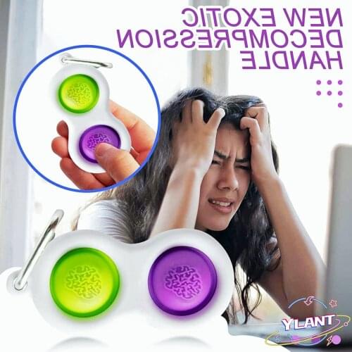 4 pcs Fidget Simple Dimple Toy Stress Relief Hand Fidget Toys For Kids Board Controller Adults Educational Autism Antistress Toy