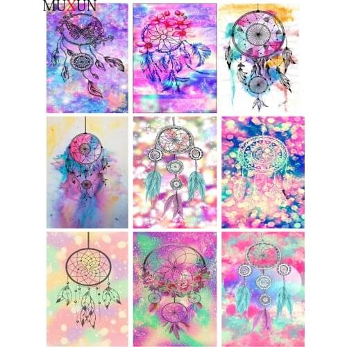 Full Square / Round 5D Diamond Painting Indian Dream Pen 3D Diamond Embroidery Cross Stitch Diamond Mosaic Home Decoration Ep008