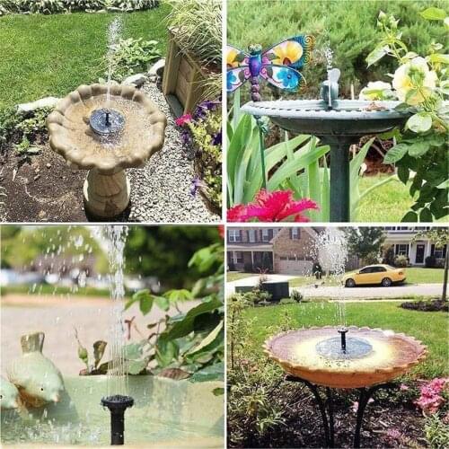 16/13cm Solar Powered Fountain Water Pumps Freestanding Floating Solar Bird Bath Water Pumps Garden Pool For Outdoor Decoration