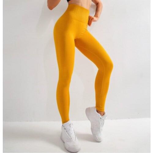 Seamless Squatproof Fitness Gym Compression Tights Women Breathable High-waisted Sport Training Leggings Yoga Pants