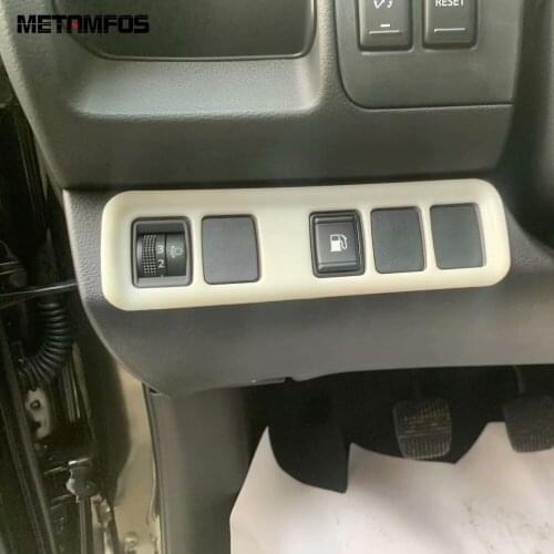 For Nissan Navara NP300 ST 2014-2018 2019 Head Light Lamp Headlight Switch Button Cover Trim Molding Accessories Car Styling