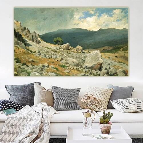 Ivan Shishkin《From the vicinity of Gurzuf》Canvas Oil Painting Artwork Aesthetic Picture Wall Hanging Decor Home Decoration