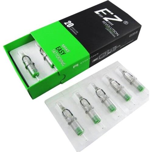 EZ Revolution Cartridge Tattoo Needles Magnum #12 0.35mm L-taper 5.5mm for Rotary Tattoo Machines Pen and Grips 20 pcs /box