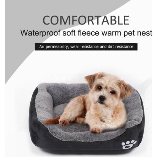 Pet Sofa Dog Bed Kennel Doghouse Thicken Warm Soft Dog Cushion Waterproof Bottom Sleep Cushion for Pet Supplies Pet Cat House