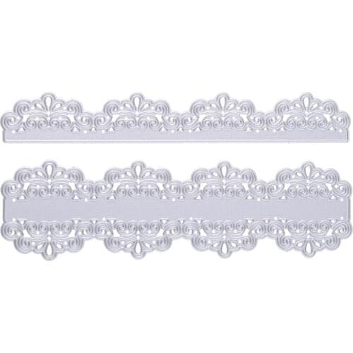 Lace Frame Metal Cutting Dies Stencil Scrapbooking DIY Album Stamp Paper Emboss R7RC