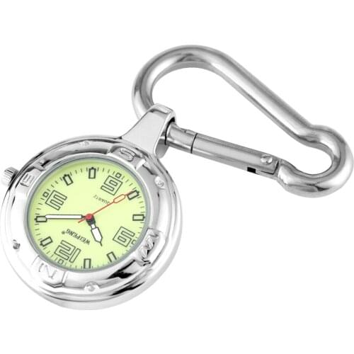 Fashion Outdoor Quartz Pocket Watch with Buckle Arabic Number Luminous Hands Display Steampunk Pendant Watches Reloj De Bolsillo