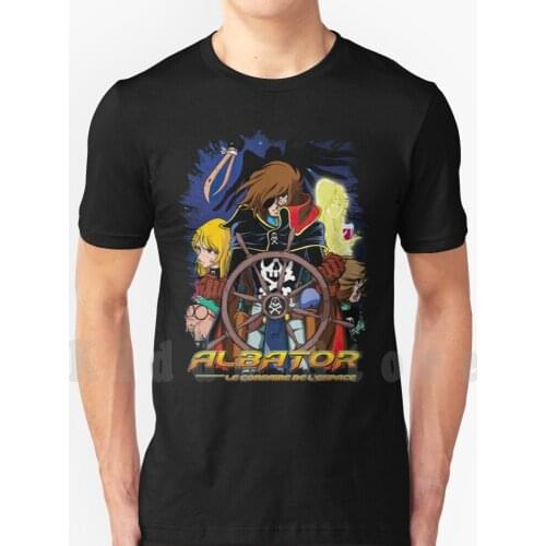 Captain Harlock Captain Harlock T Shirt Print For Men Cotton New Cool Tee Albator Captain Harlock Atlantis Arcadia