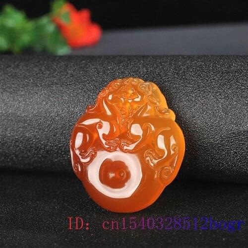 Jade Pixiu Pendant Green Natural Jewelry Charm Carved Chalcedony Fashion Necklace Women Gifts Tiger
