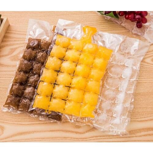 Creative Disposable Ice Cube Bags Frozen Juice Clear Sealed Pack Ices Making Mold Summer DIY Drinking Tray Tool SN1226