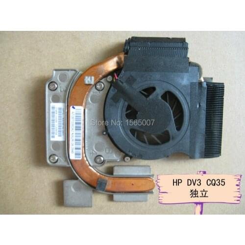 Original laptop CPU cooling fan radiator fan for HP Pavilion DV3 CQ35 DV3-2000 531814-001 radiator & FAN heatsink& fan