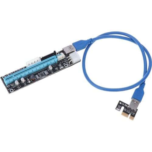 PCI E 1x To 16x Extender Riser Card Graphics Adapter For Desktop