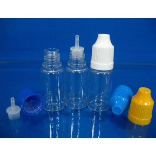 Plastic bottle pet bottle 10ml long thin dropper childproof cap