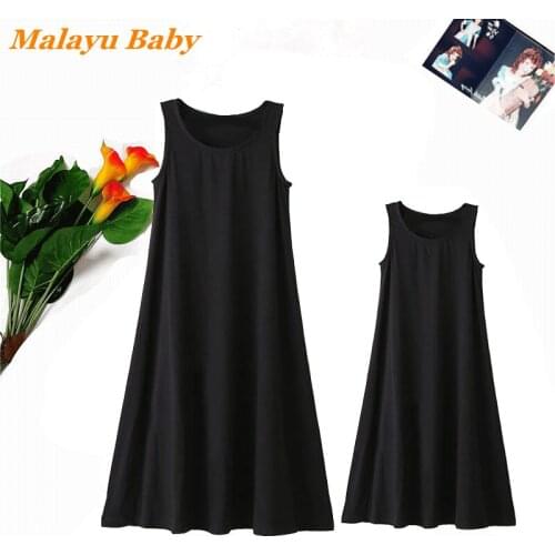 Malayu Baby Teen Girls Princess Dress Sleeveless Robe Summer New Solid Sweet Child Leisure Vestidos 3-14 Years Kids Clothing