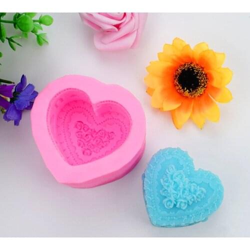 Rose Flower I Love You Silicone Soap Mold Chocolate Gumpaste Mould Cake Decorating Tool Handmade Fondant Resin Sugarcraft Candy
