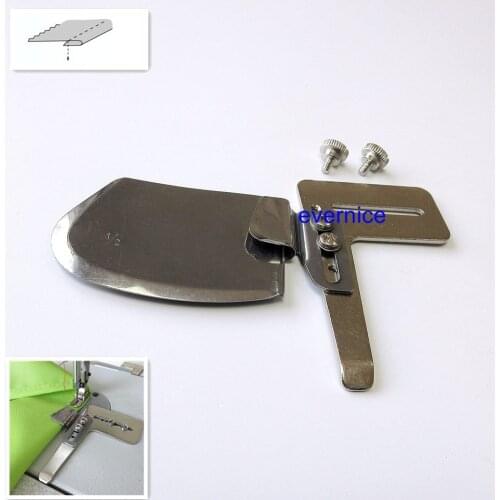 Single Down Turn Raw Edge Hemmer Attachment Folder For Juki Ddl-555 8500 8700