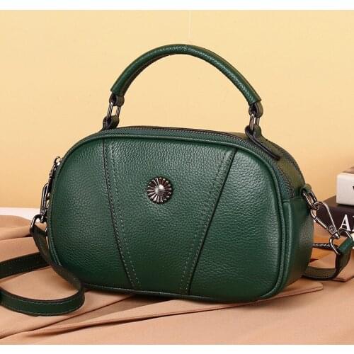 Luxury Brand Genuine Leather Women Shoulder bag Boston Small Messenger bags Womens Crossbody bags Tote 2021 Bolsas